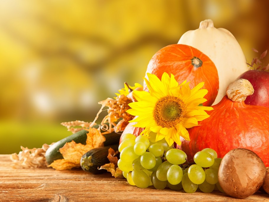 Осенние овощи и фрукты