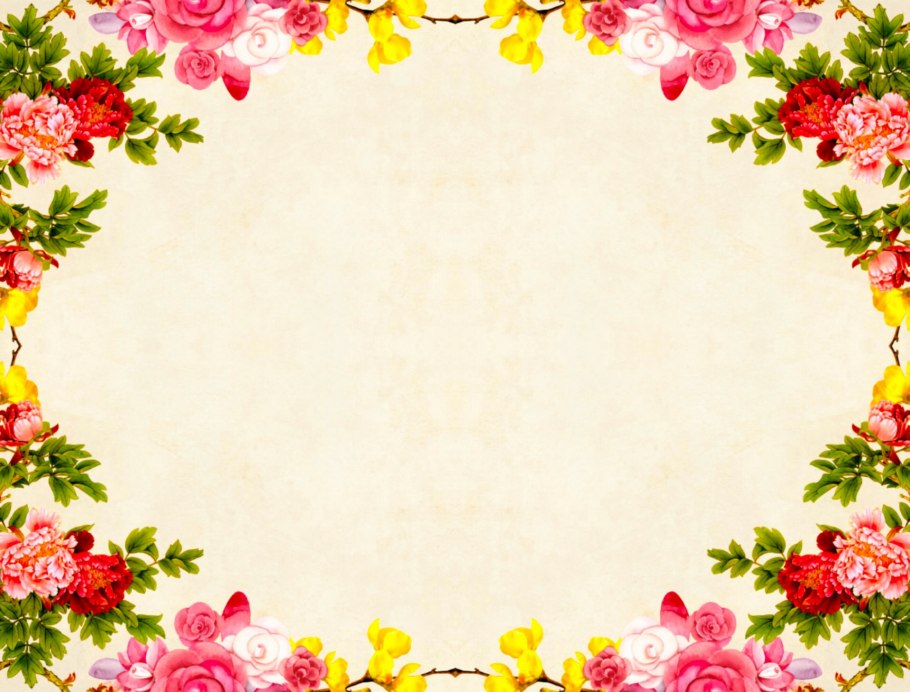 Рамка с цветами