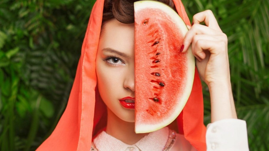 Арбузная маска для лица