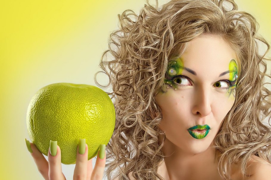 Фотосессия с фруктами