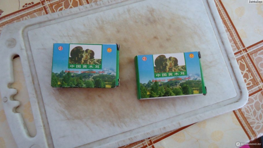 Грибы из Китая в коробочке