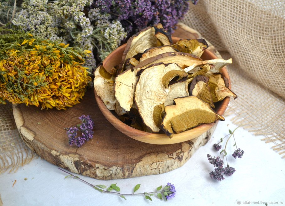 Белые грибы сушеные