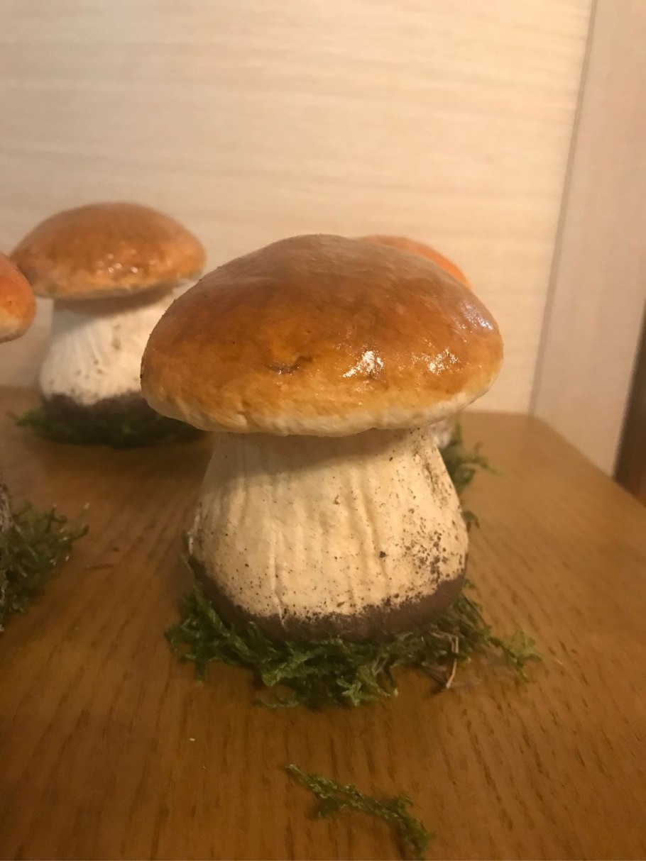 Грибы из папье маше