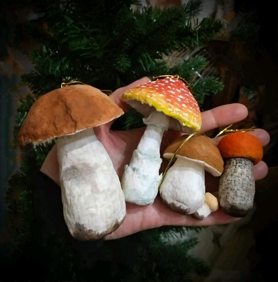 Грибочек из ваты