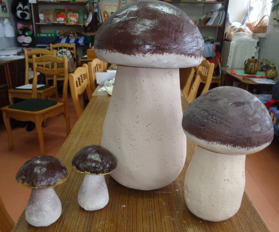 Грибы из пенопласта