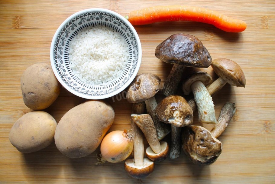 Грибной суп из подберезовиков