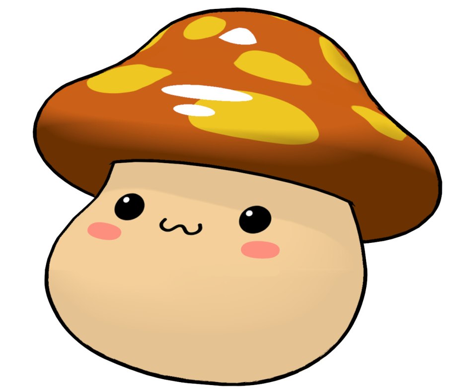 Грибочек с лицом