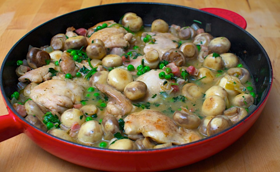 Курица с шампиньонами