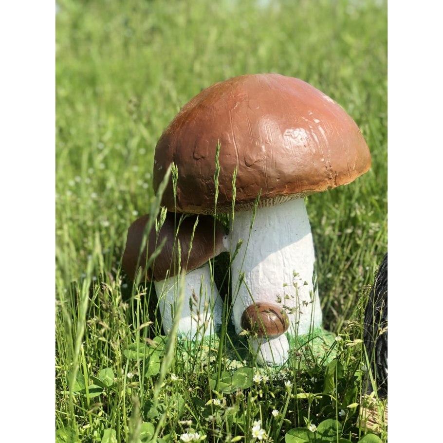 Садовая фигура Poliform грибы-мухоморы малые два 19 см