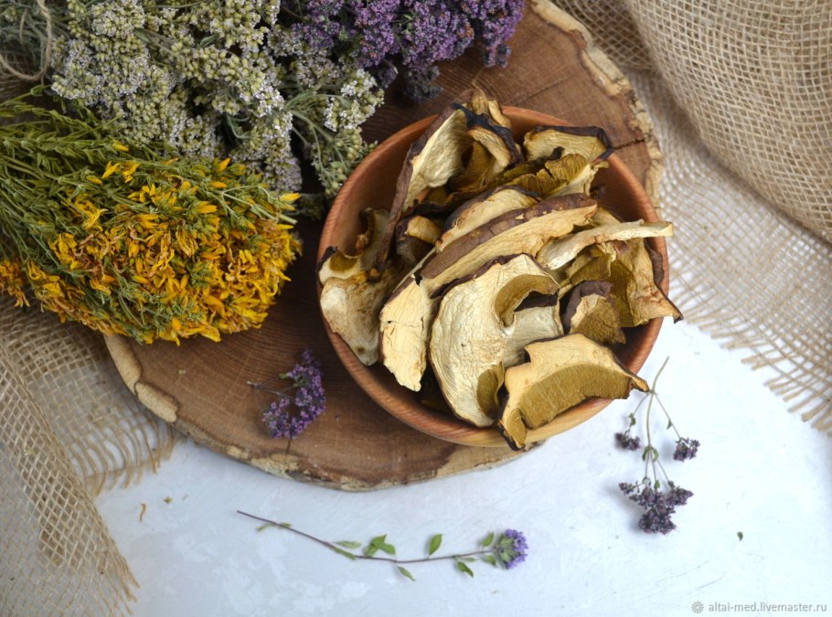 Белые грибы сушеные