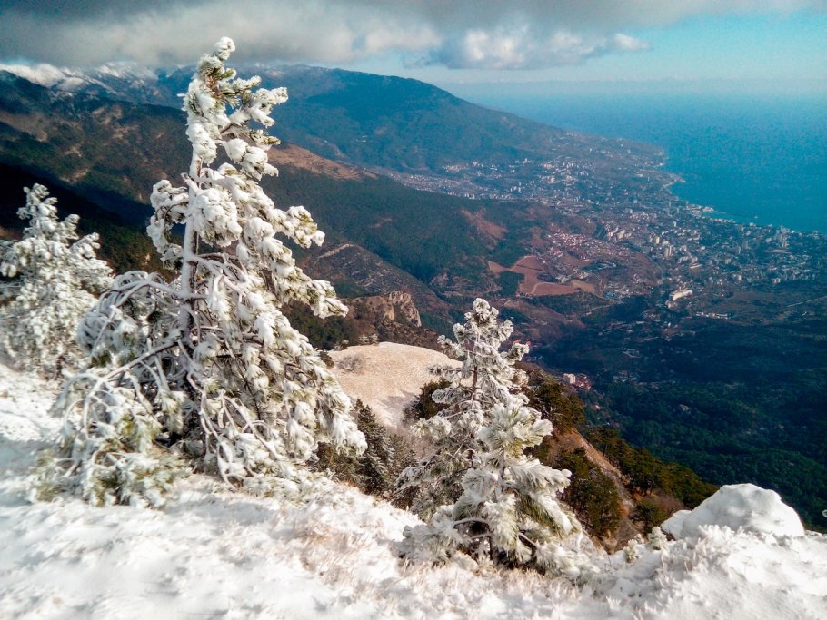Ялта ай Петри зимой Крым