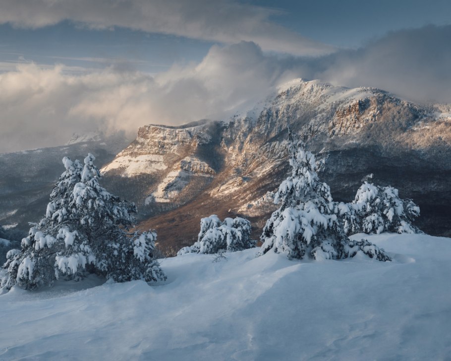 Гора Демерджи Крым зима