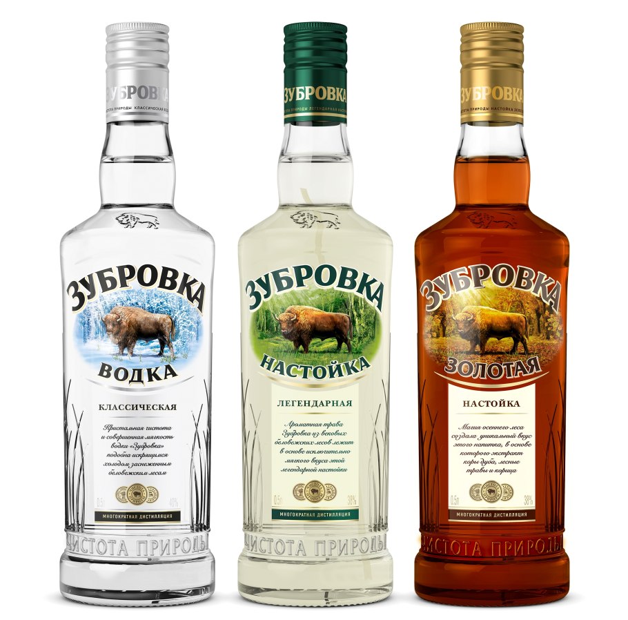 Водка Зубровка классическая, 0.5 л