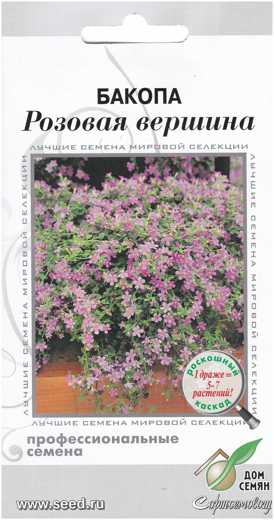 Бакопа розовая вершина