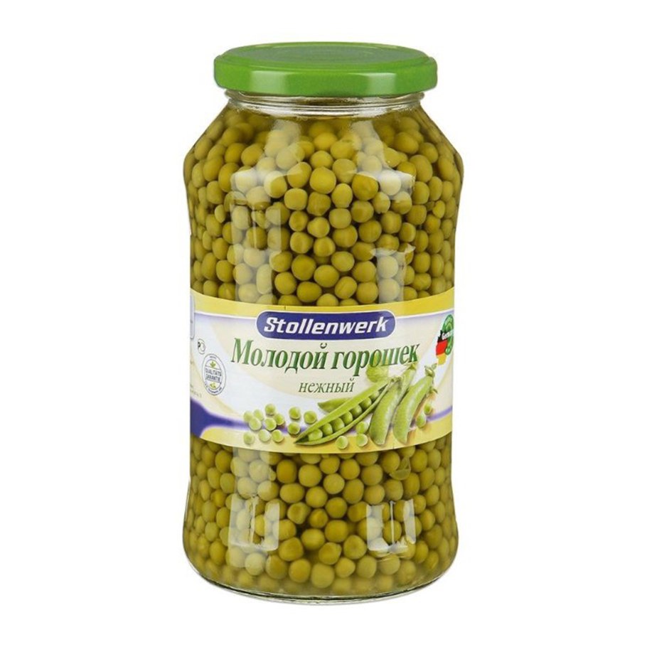 Зелёный горошек stollenwerk молодой нежный