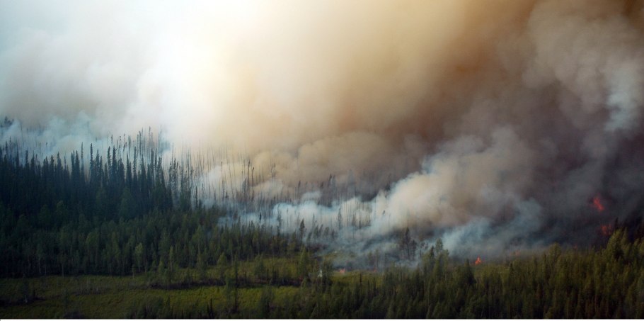 Загрязнение воздуха пожарами