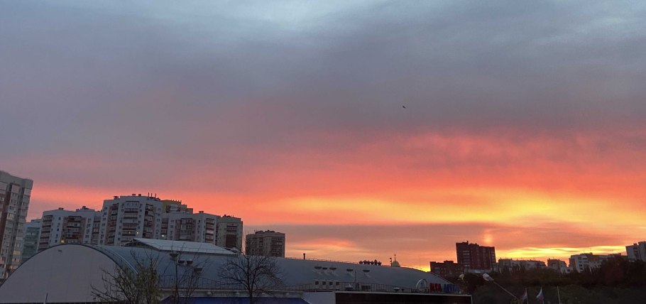 Рассвет в городе