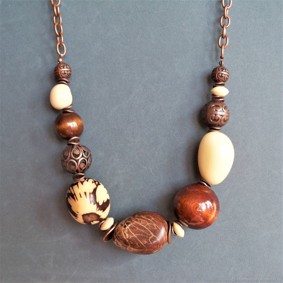 Бусины в виде пальмы