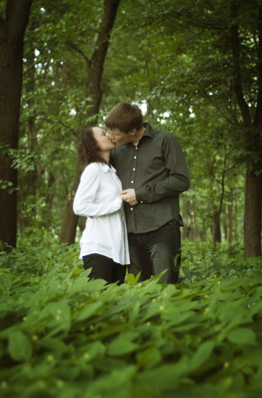 Влюбленные на природе