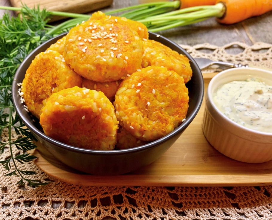Морковные котлеты постные