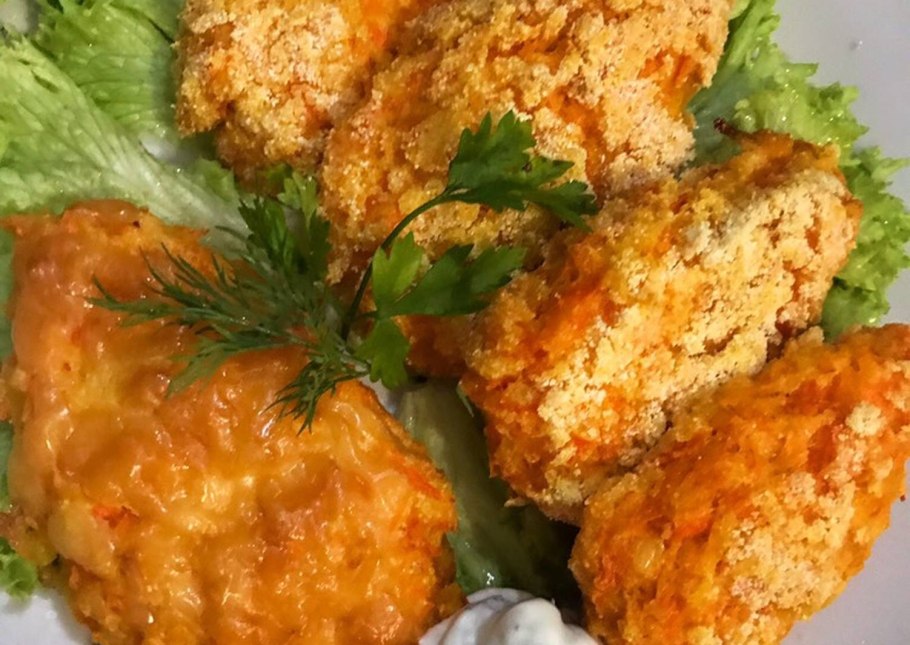 Биточки рисовые с морковью