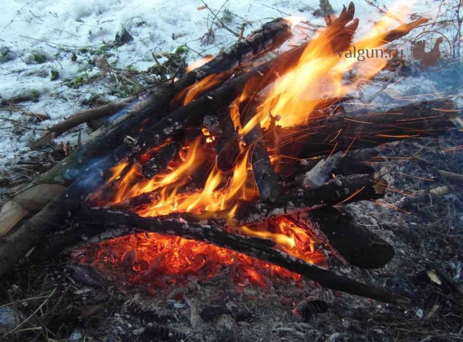 Костер на природе