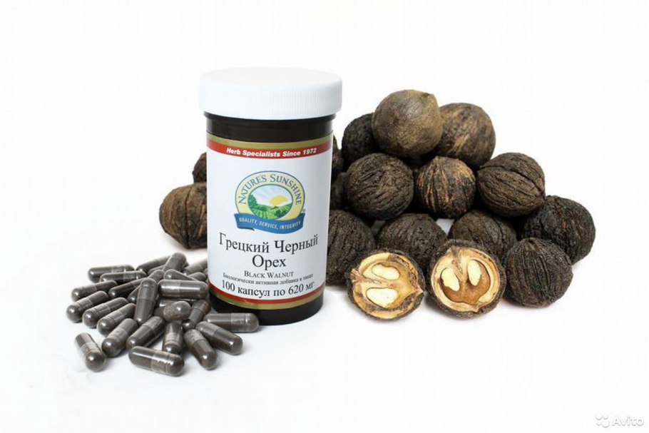 Грецкий черный орех black walnut капсулы