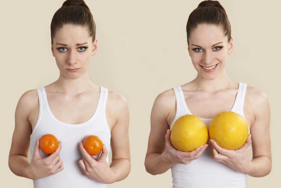 Упражнение для увеличения груди