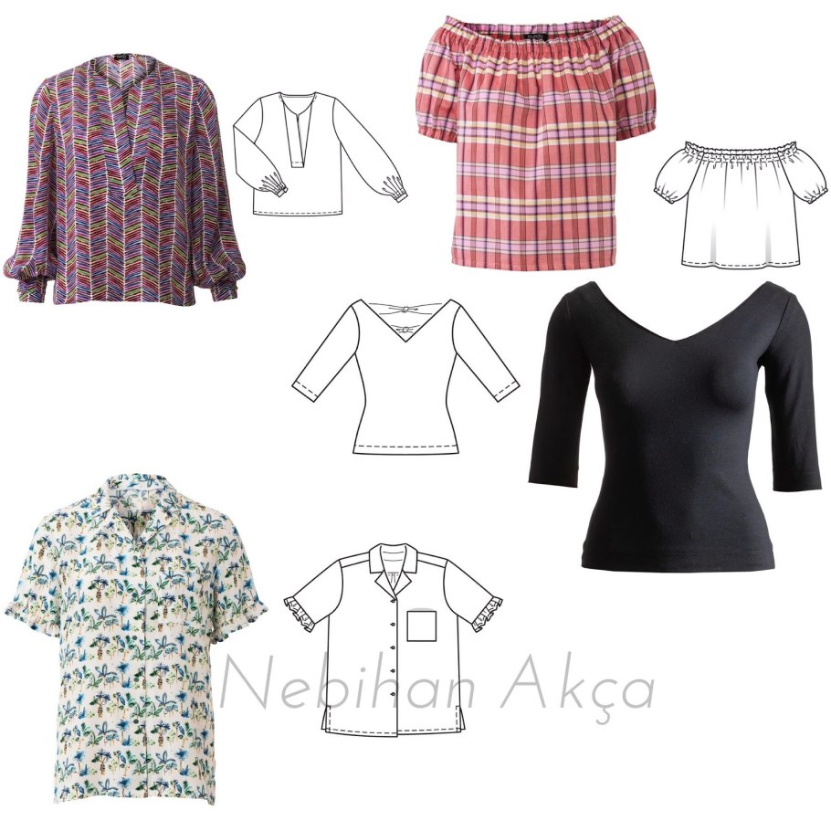 Разные фасоны кофточек