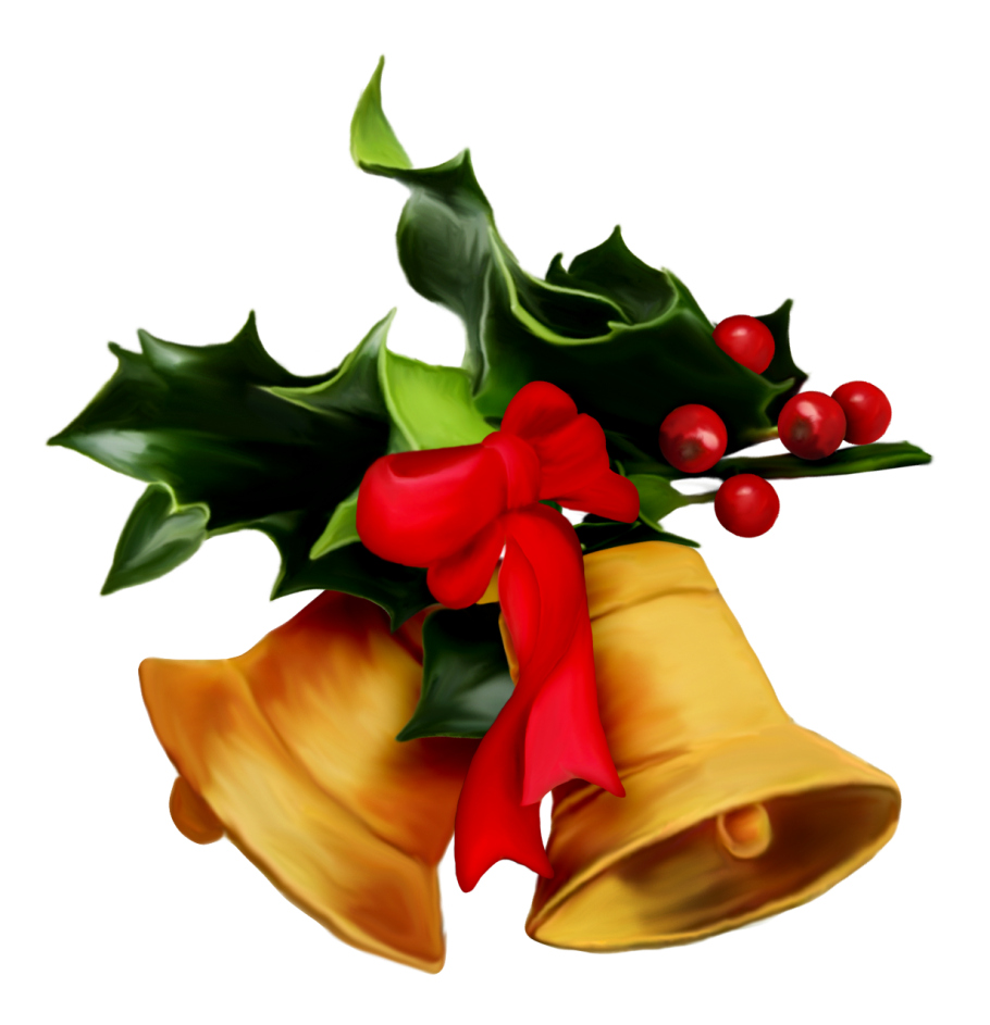 Новогодние колокольчики без фона