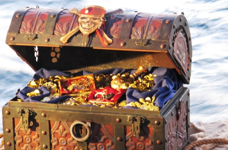 Пираты Карибского моря сундук с золотом