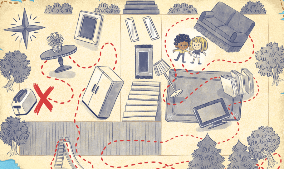 Карта клада для детей в квартире