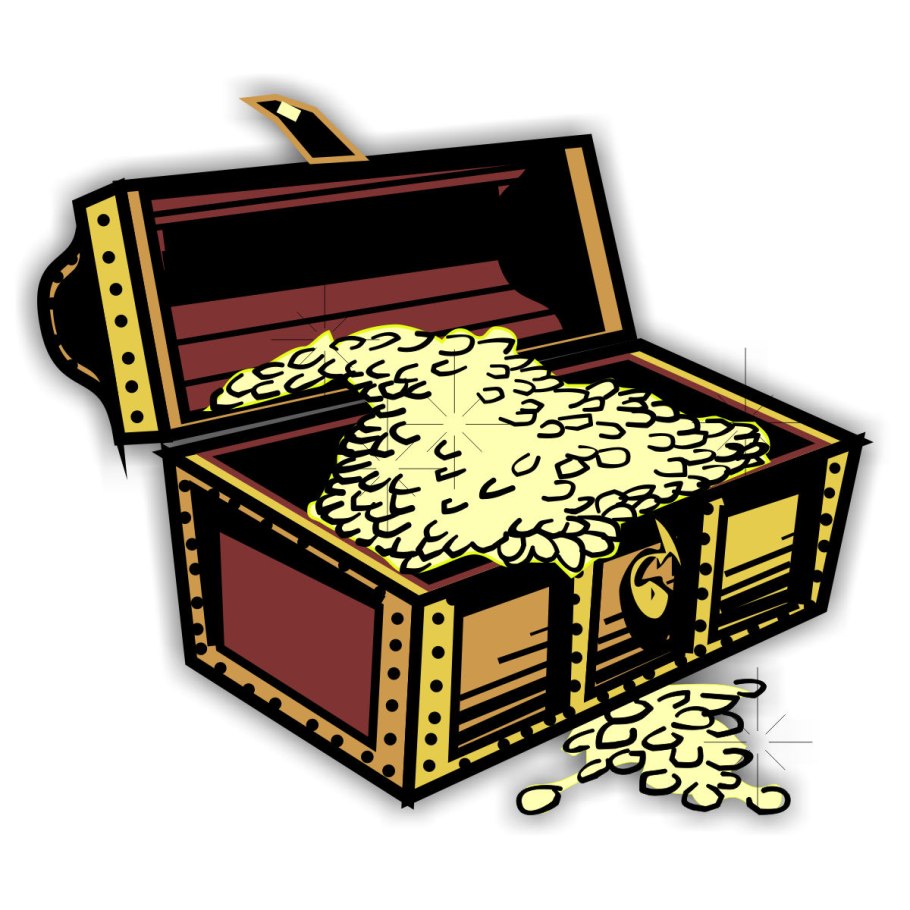 Карта сокровищ с вулканом