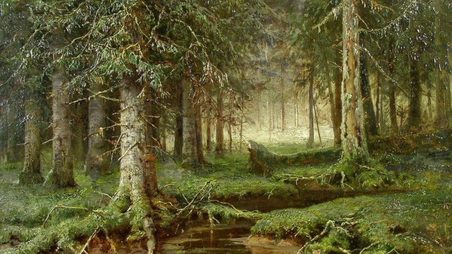 Иван шишкин картина лесная глушь