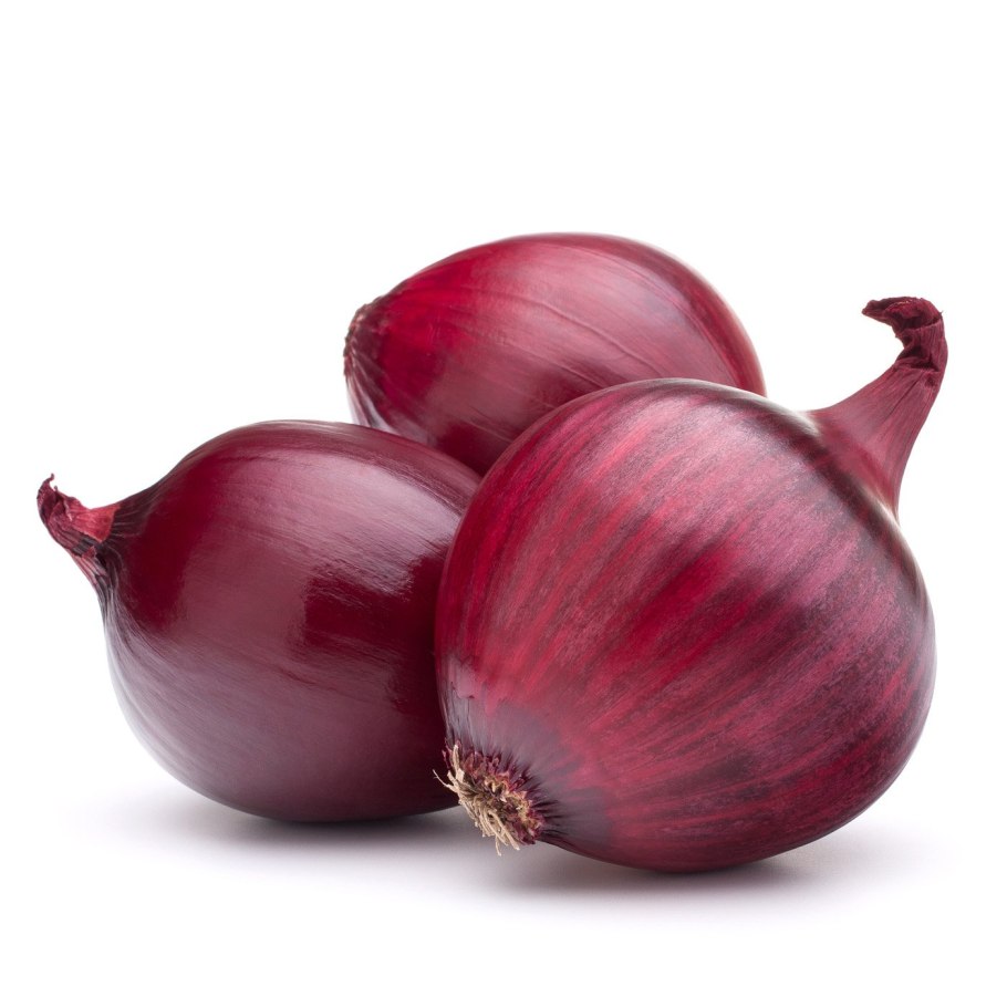 Красно розовый лук