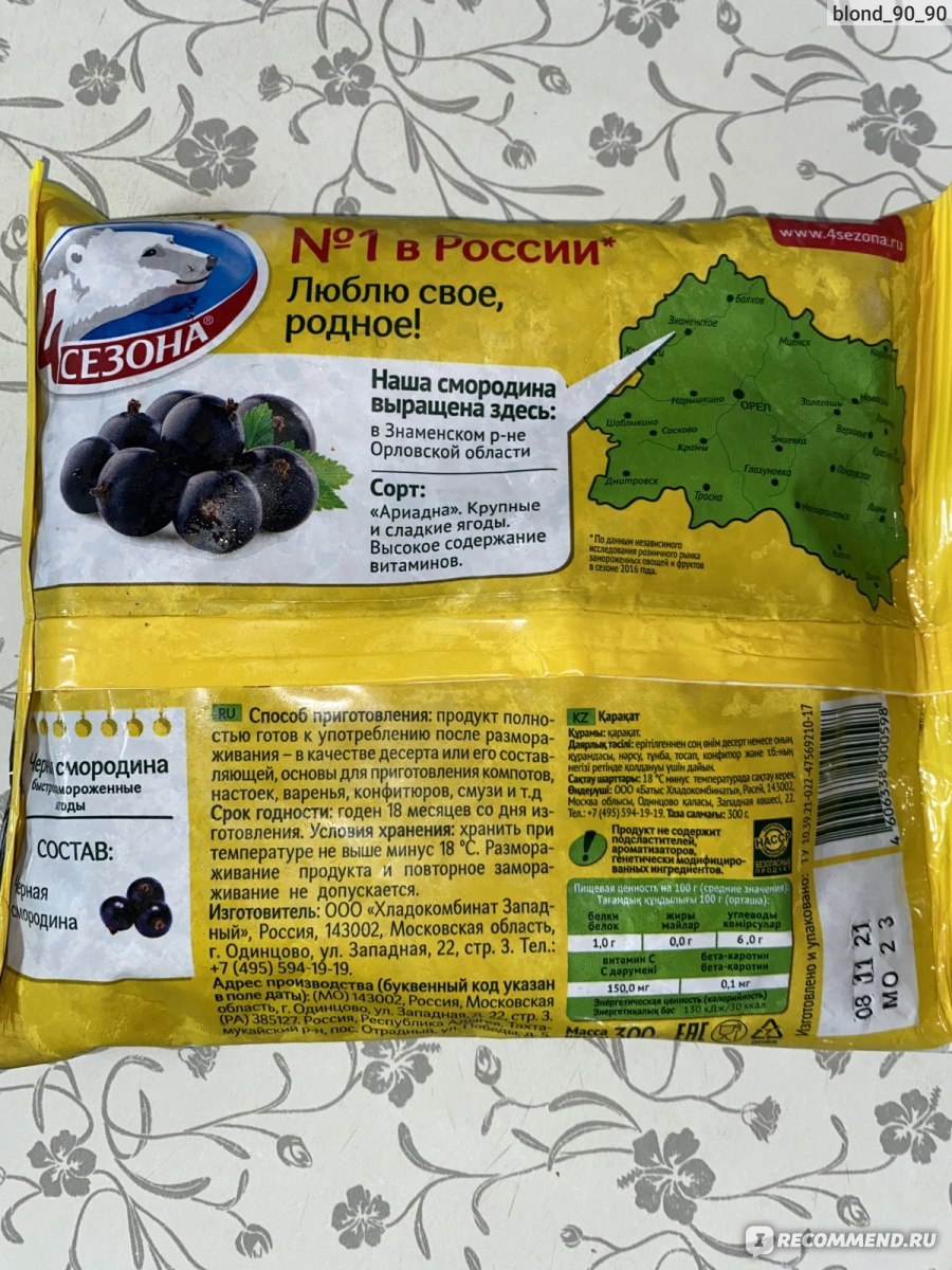 Черная смородина добрыня