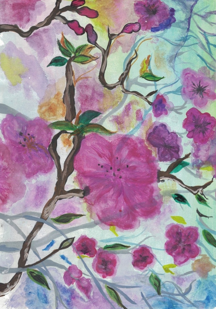 Багульник рисунок детский