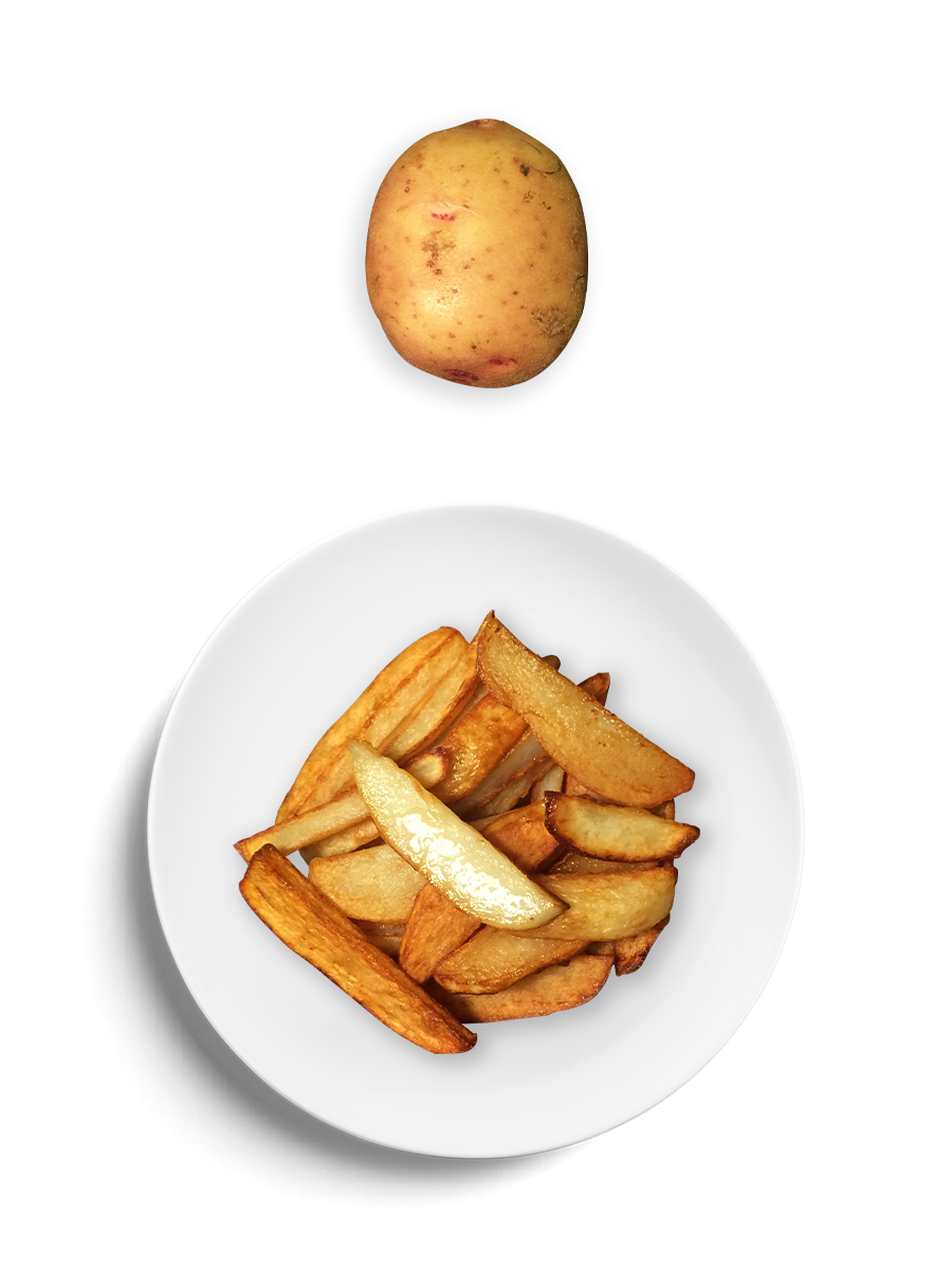 Жареная картошка в сковородке