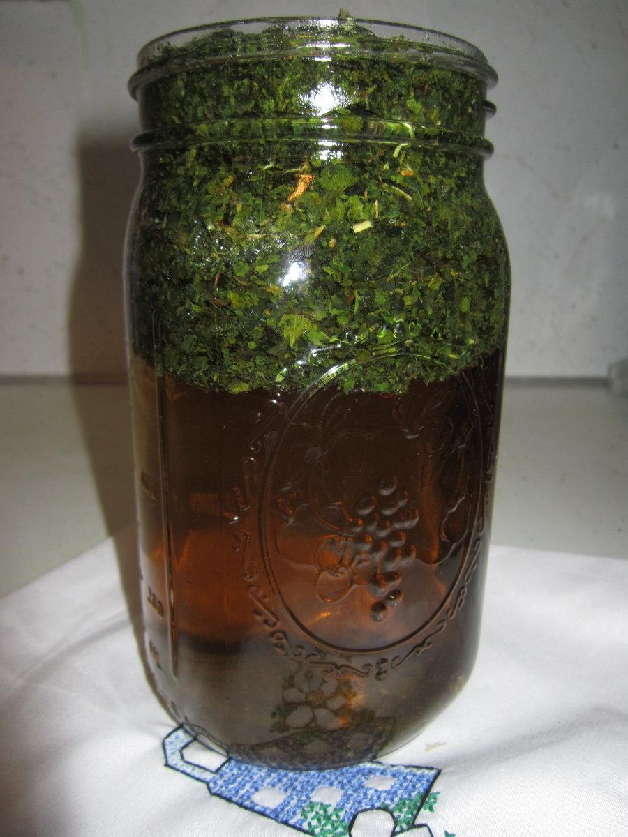 Крапива на водке