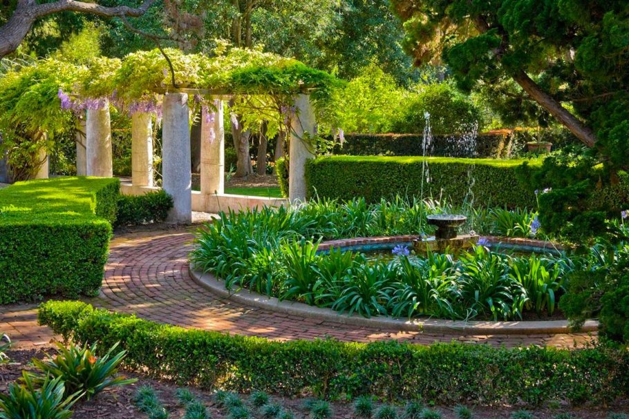 Средиземноморский итальянский стиль сада