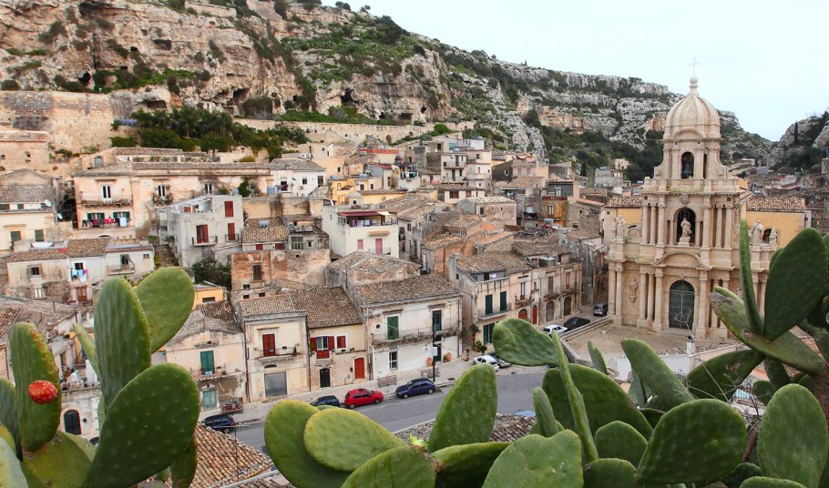 Церкви города модики на Сицилии
