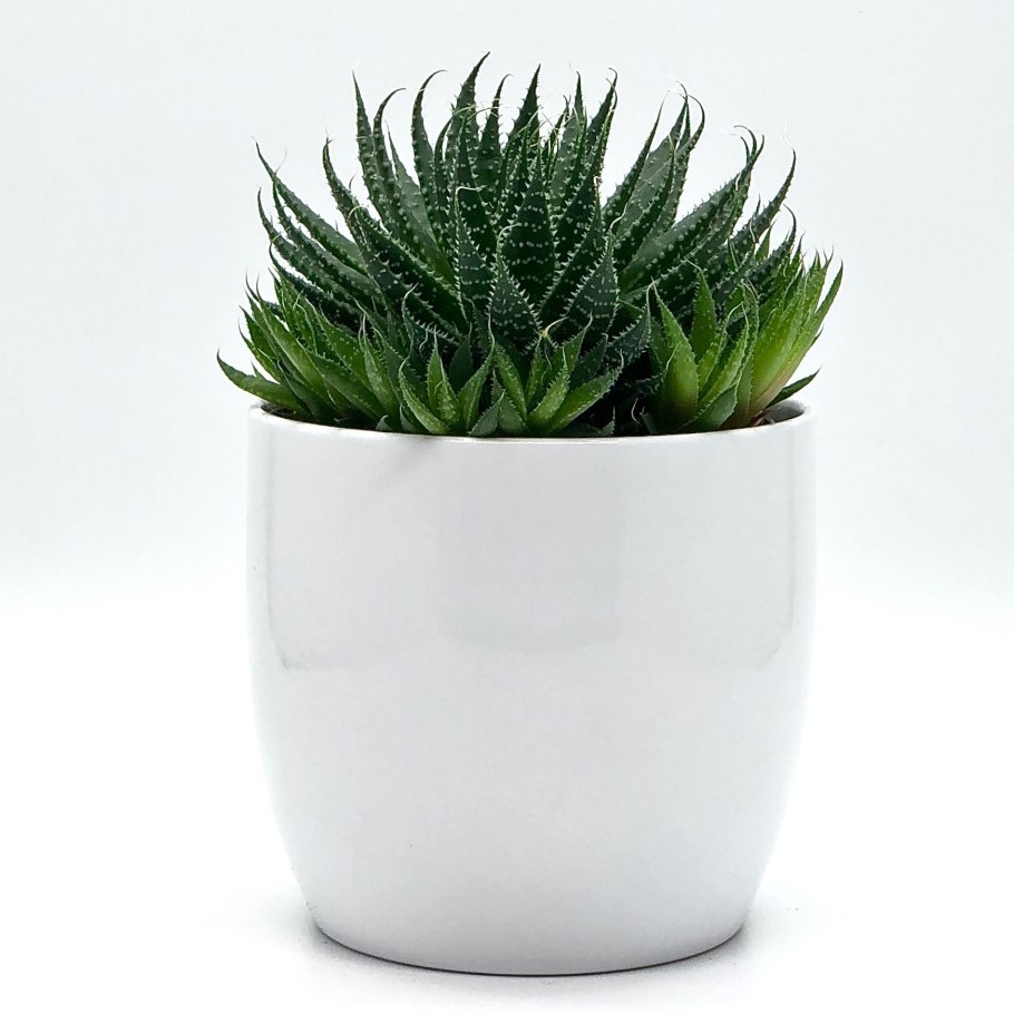 Кашпо серое