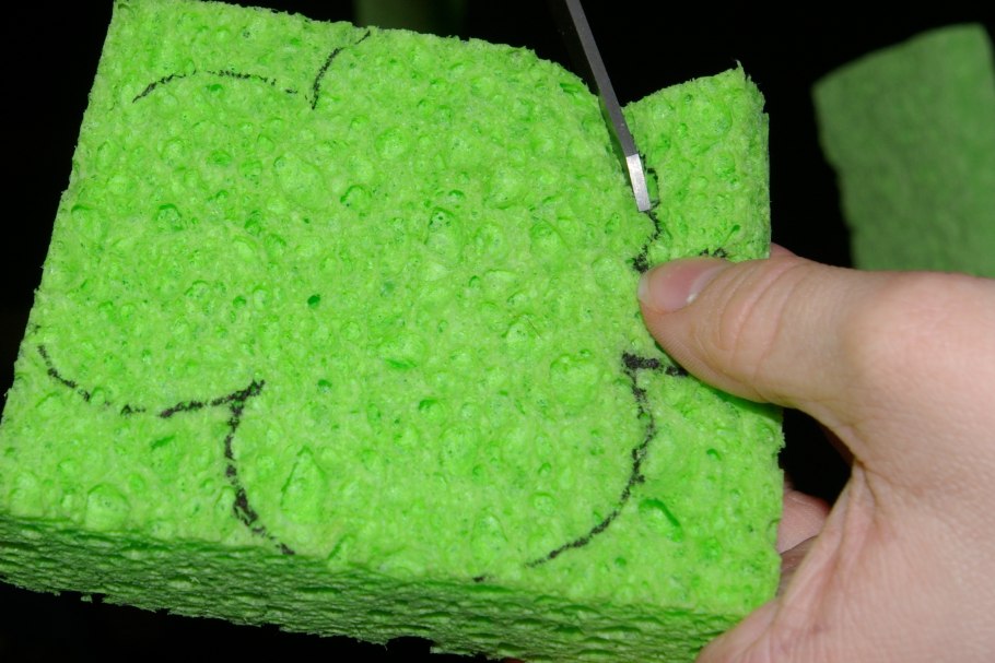 Трава из пластилина