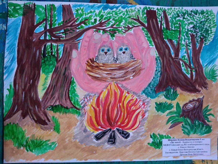 Плакат на тему лес