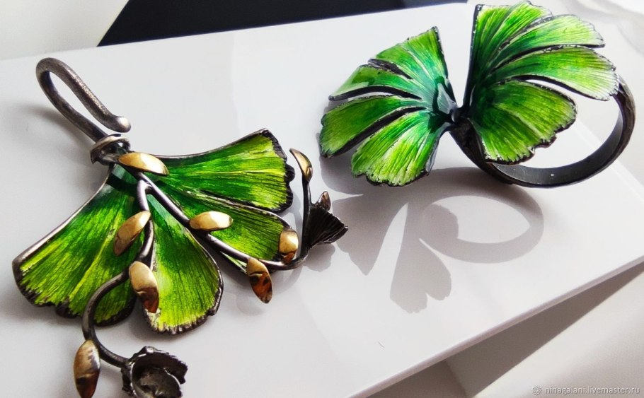 Гинкго двулопастный жилкование