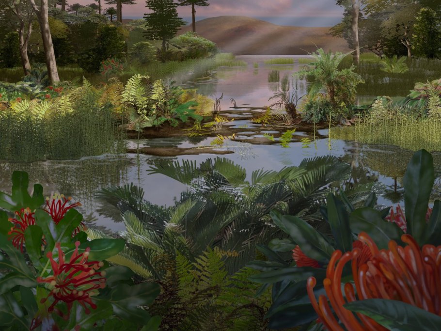 Папоротники палеозойской эры