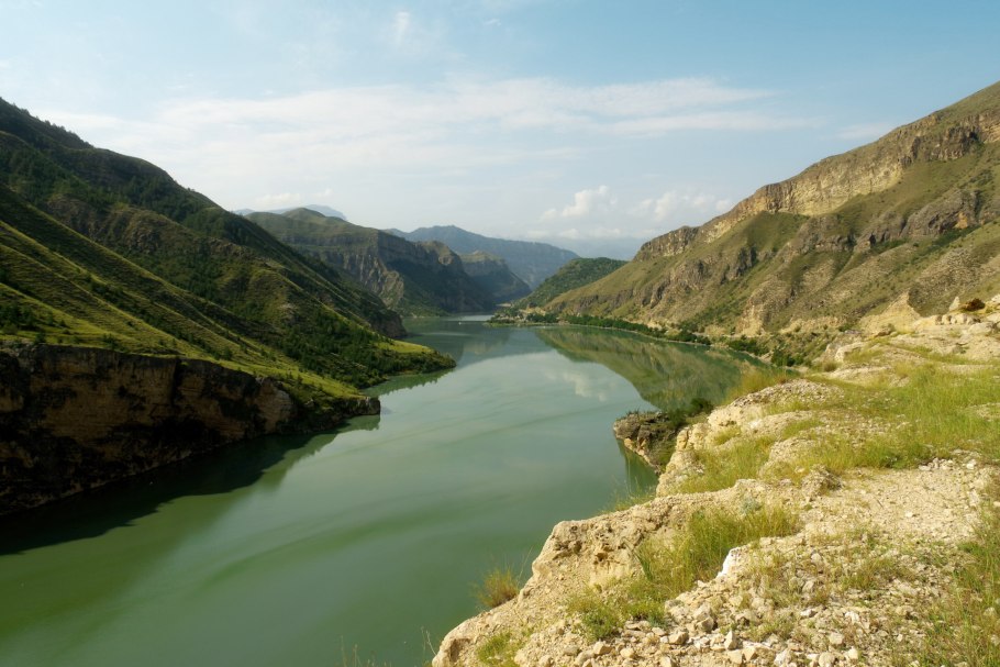 Плотина Миатлинской ГЭС