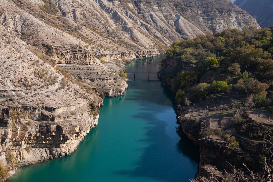 Чиркейское водохранилище в Дагестане