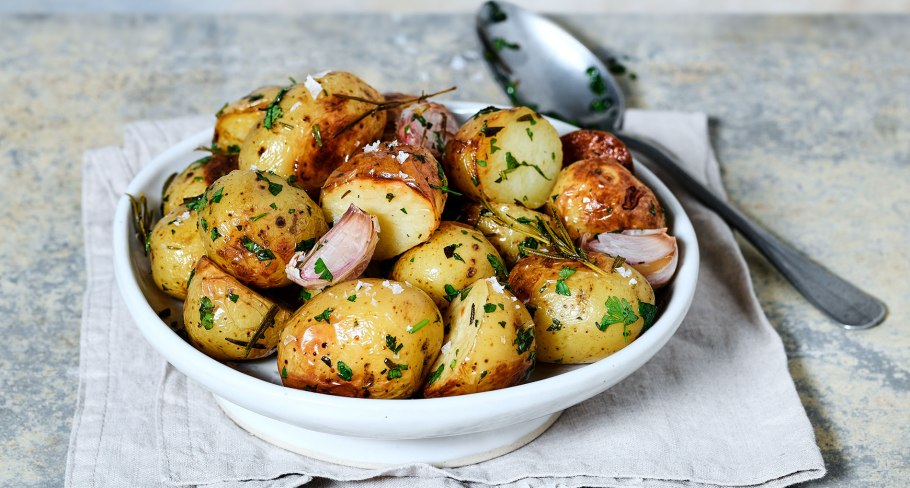 Картошка с чесноком
