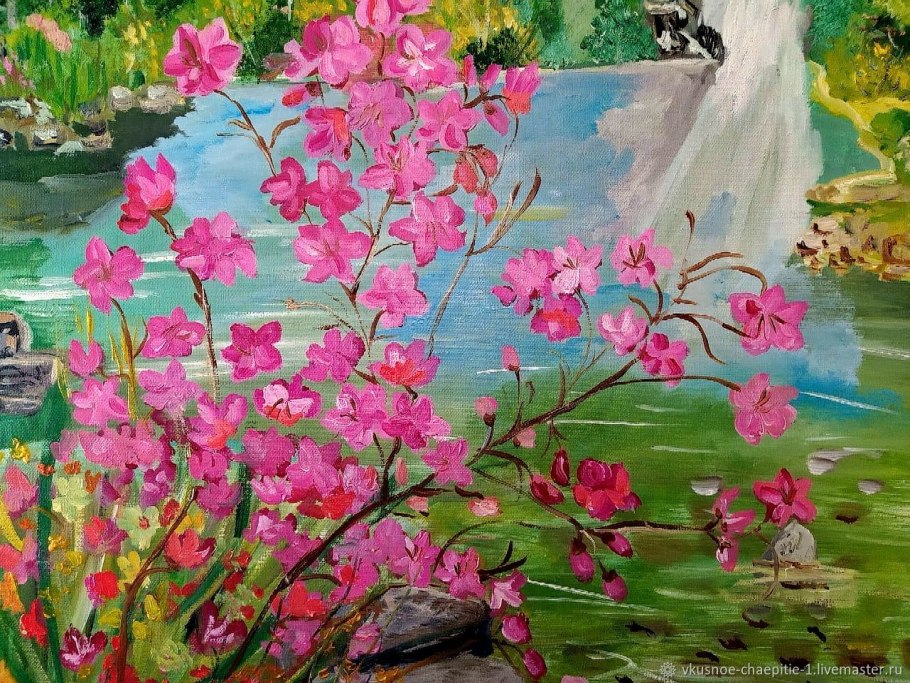 Картина багульник Забайкальский